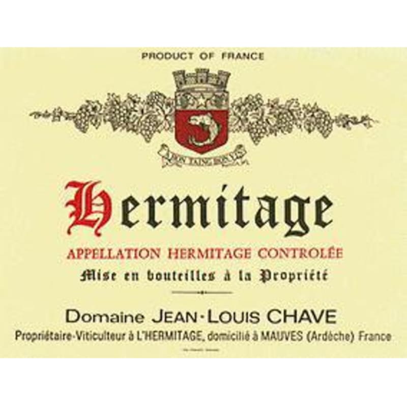 Jean-Louis Chave Hermitage Blanc 2005 Front Label