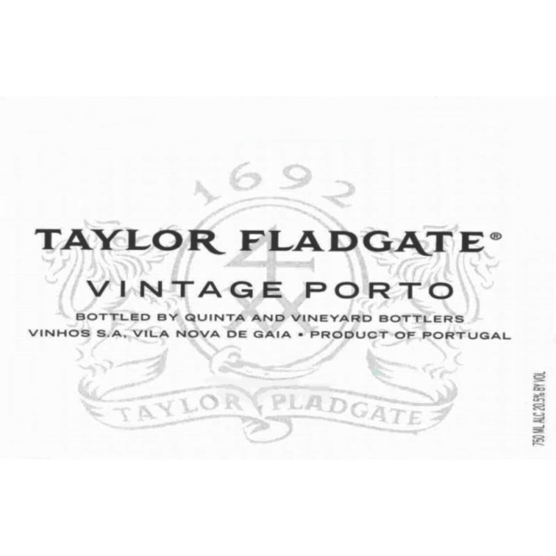 Taylor Fladgate Vintage Port (375ML half-bottle) 2007 Front Label