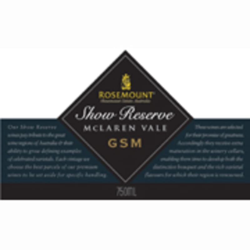 Rosemount Grenache-Syrah-Mouvedre G.S.M. 2006 Front Label