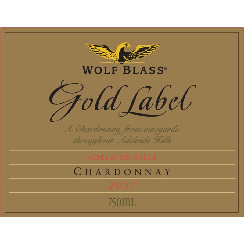 Wolf Blass Gold Label Chardonnay 2007 Front Label