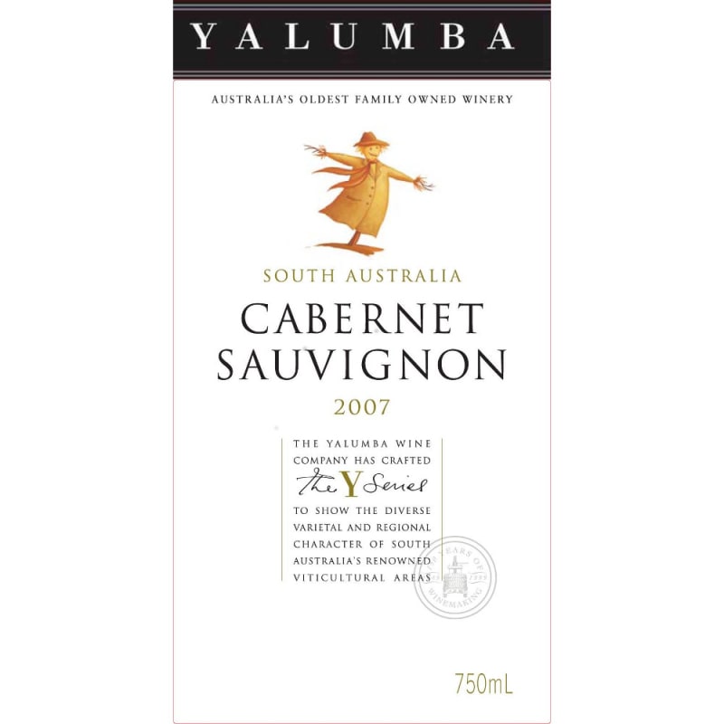 Yalumba Y Series Cabernet Sauvignon 2007 Front Label