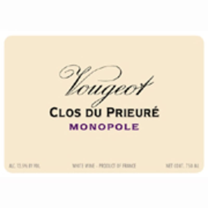 Domaine de la Vougeraie Vougeot Clos du Prieure Blanc 2003 Front Label