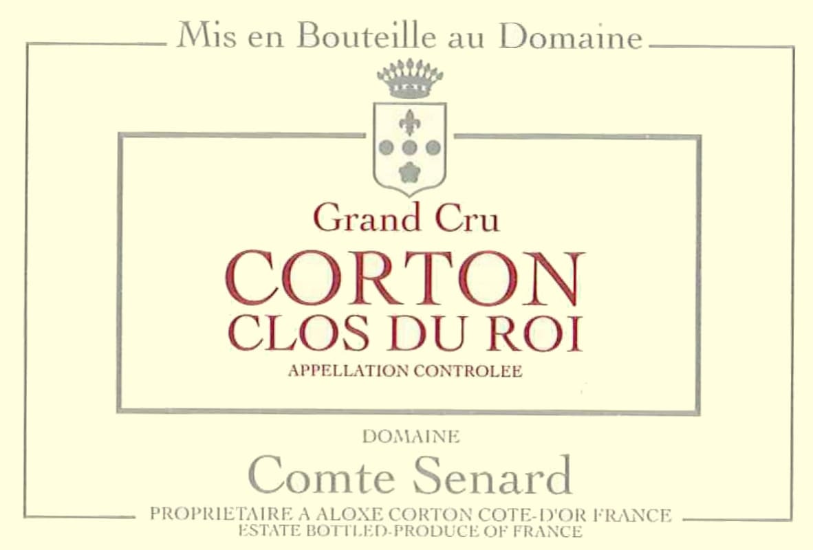 Dom. Comte Senard Corton Clos du Roi Grand Cru 2007 Front Label