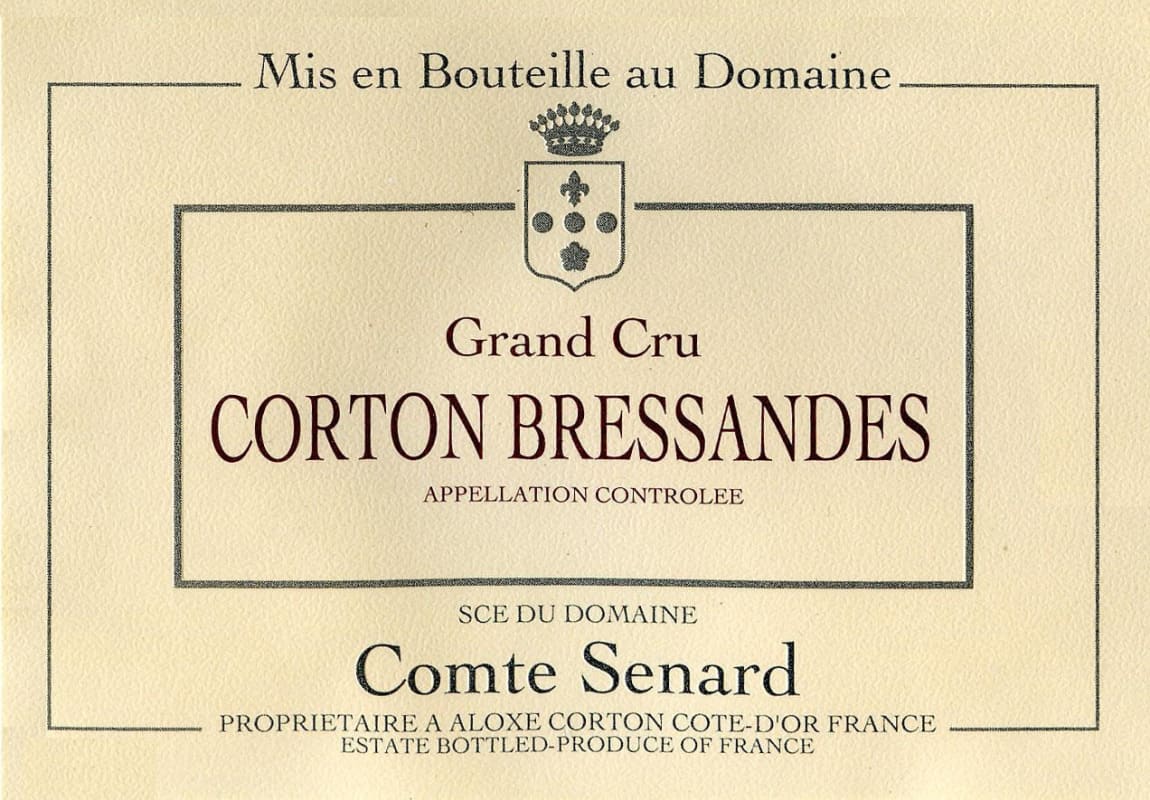 Dom. Comte Senard Corton Bressandes Grand Cru 2006 Front Label