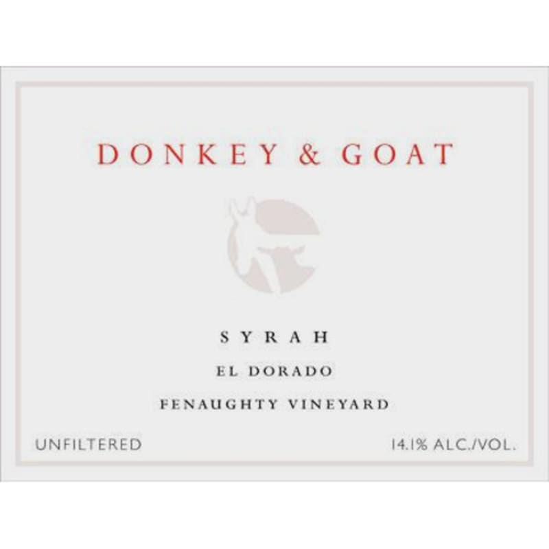 Donkey & Goat El Dorado Syrah 2008 Front Label