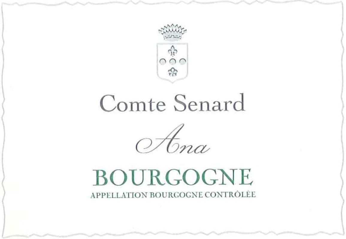 Dom. Comte Senard Bourgogne Ana 2013 Front Label