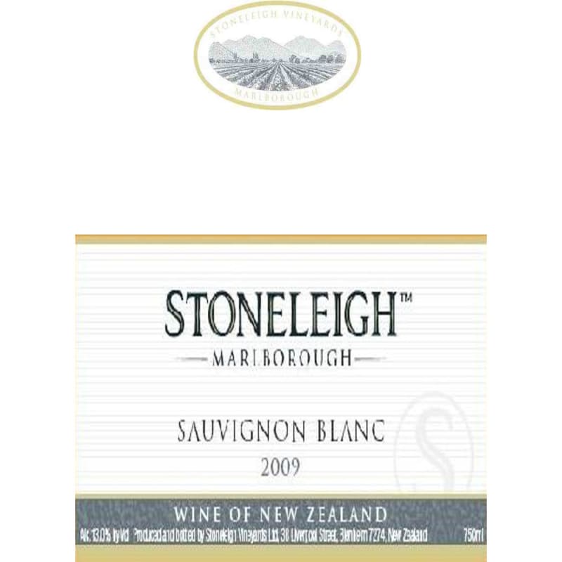 Stoneleigh Sauvignon Blanc 2009 Front Label