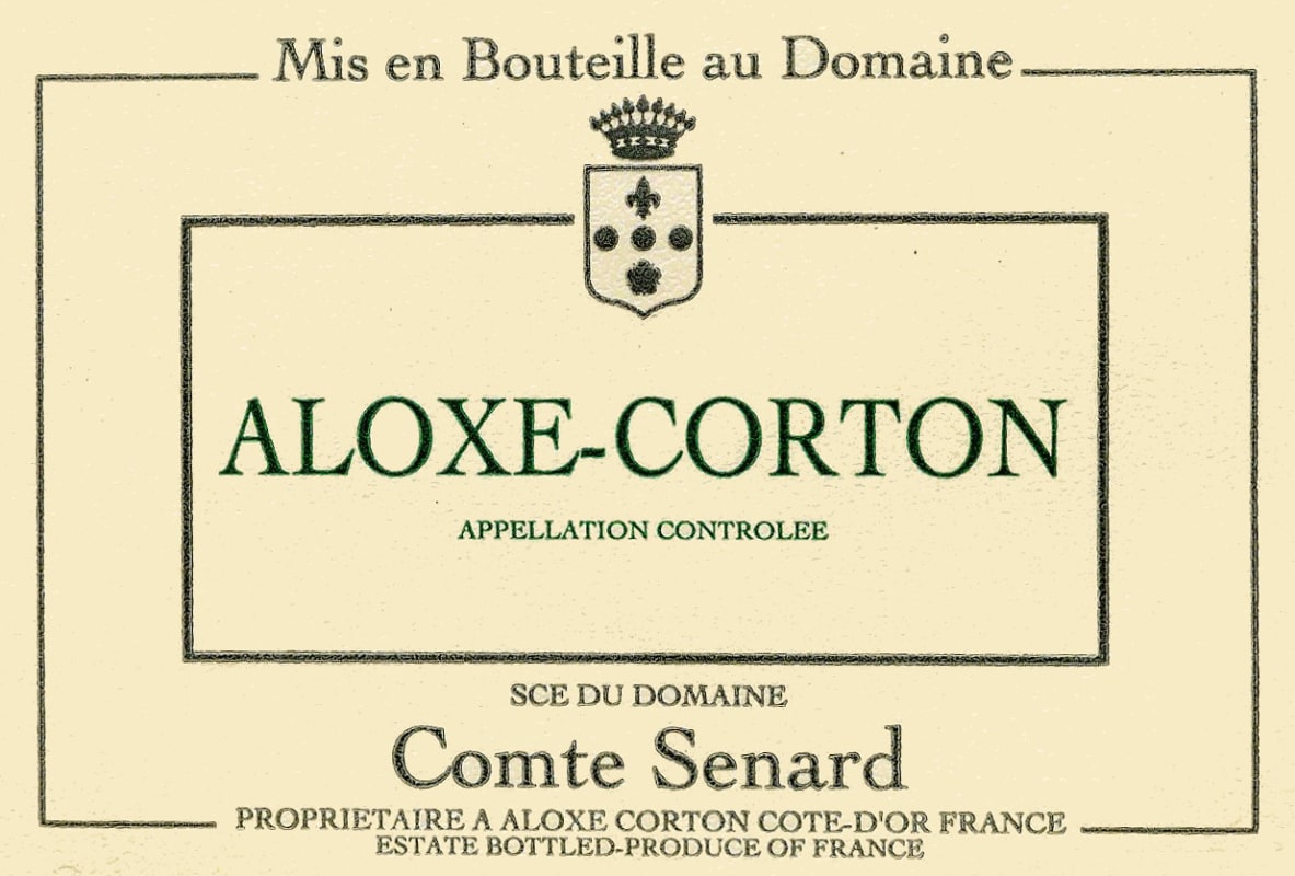 Dom. Comte Senard Aloxe-Corton Blanc 2006 Front Label