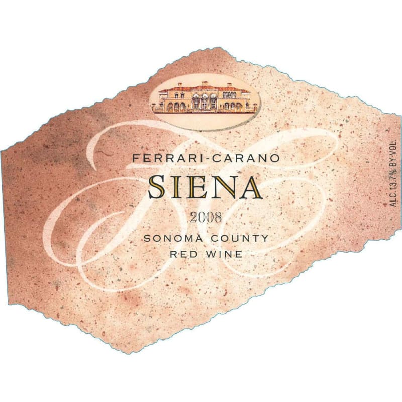Ferrari-Carano Siena 2008 Front Label