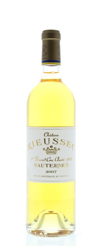 Chateau Rieussec Sauternes 2007 Front Bottle Shot