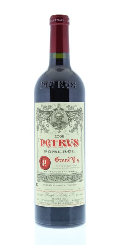 Chateau Petrus 2008 Front Bottle Shot