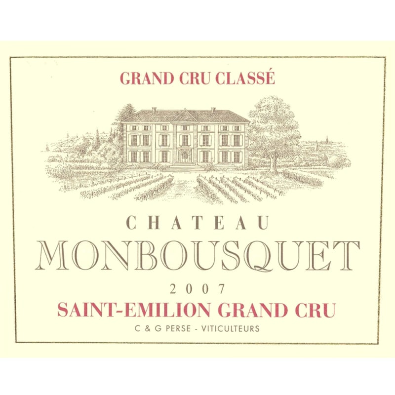 Chateau Monbousquet 2007 Front Label