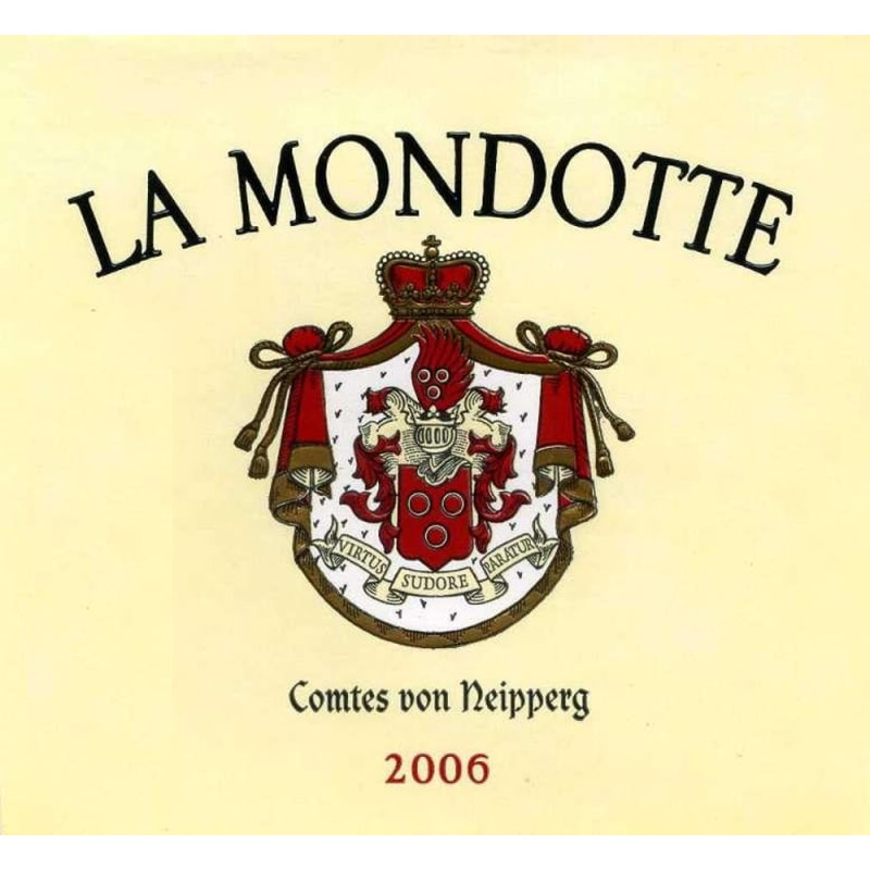 Chateau La Mondotte 2006 Front Label