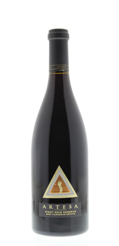 Artesa Carneros Pinot Noir 2007 Front Bottle Shot
