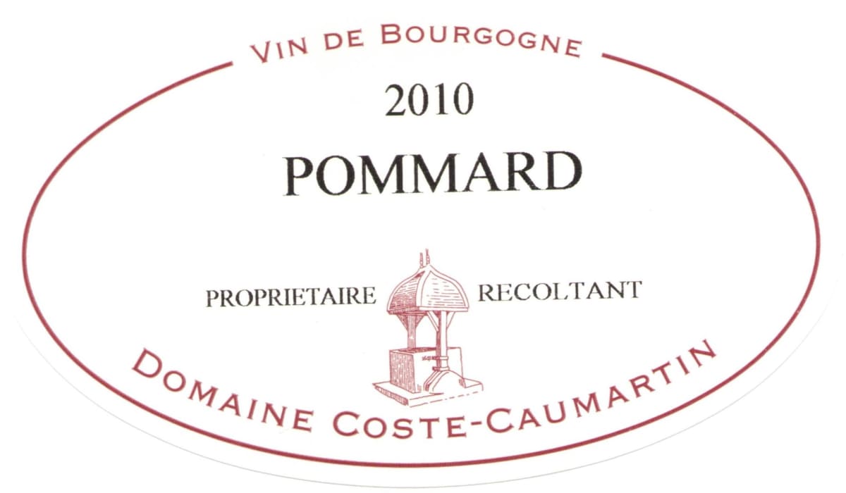 Dom. Coste-Caumartin Pommard 2010 Front Label