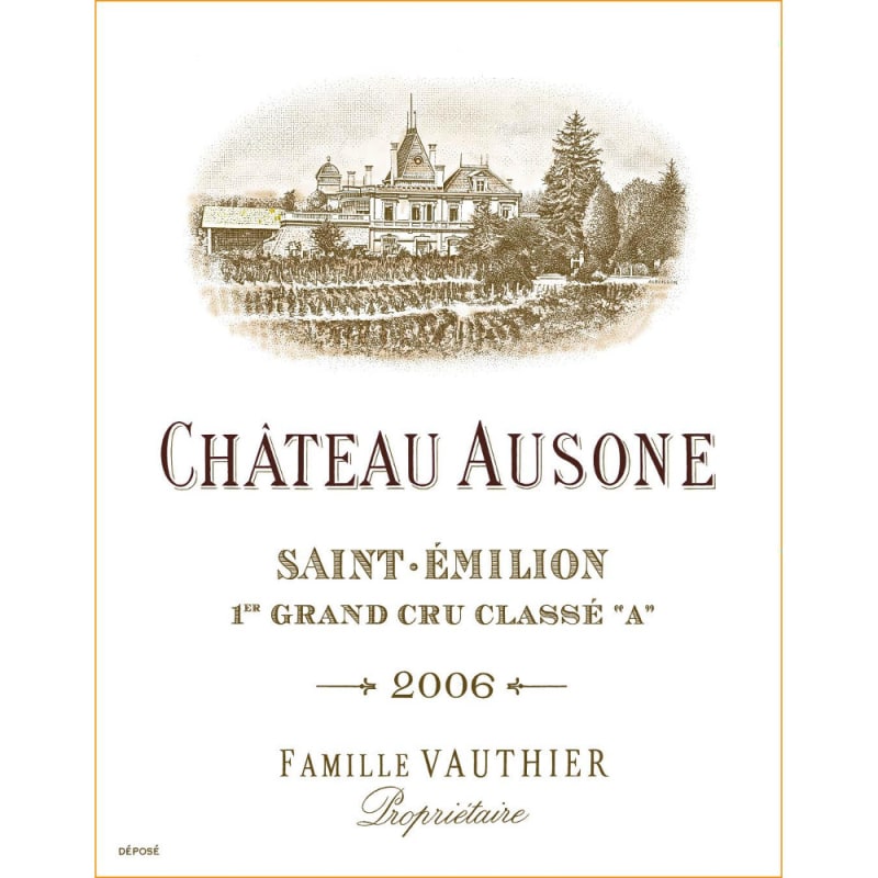 Chateau Ausone 2006 Front Label