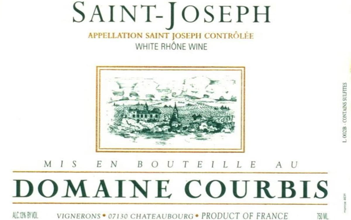 Courbis Domaine Courbis Blanc 2013 Front Label