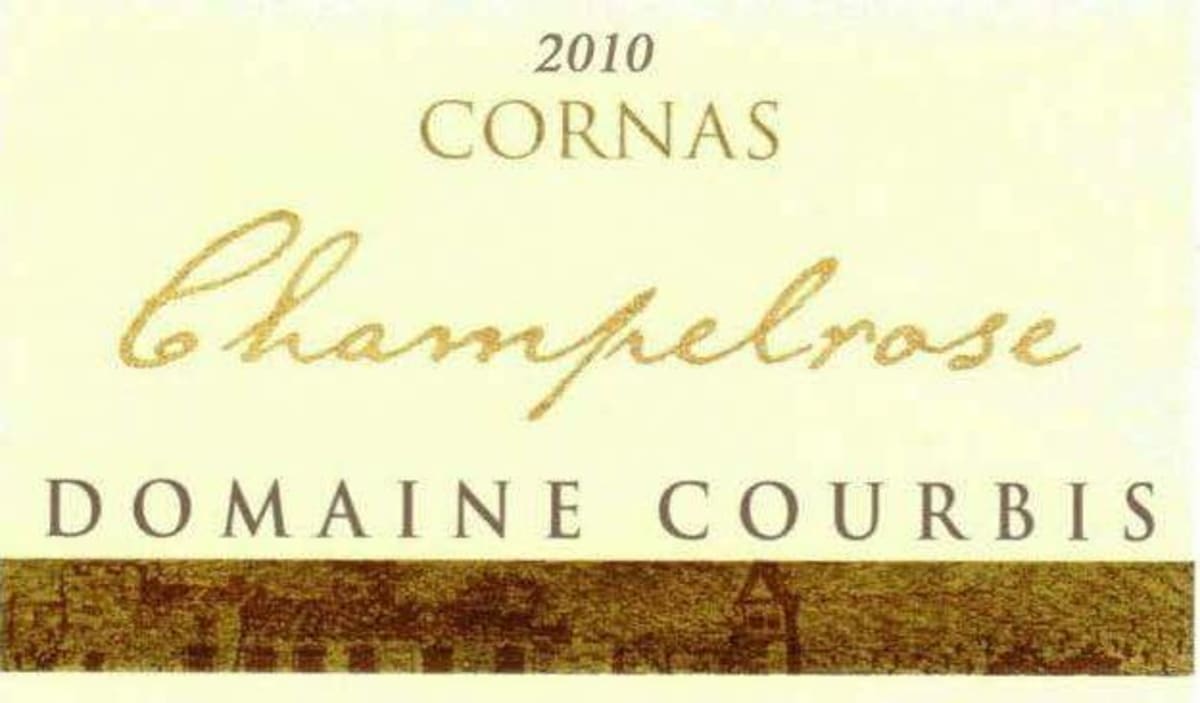 Courbis Cornas Champelrose 2010 Front Label
