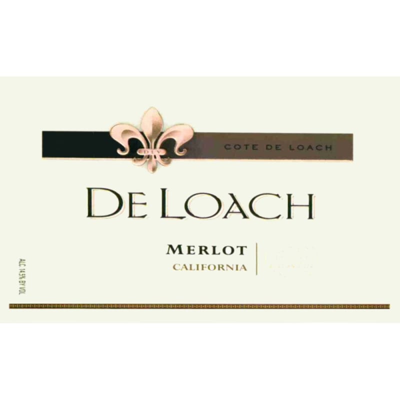DeLoach Russian River Merlot 2006 Front Label