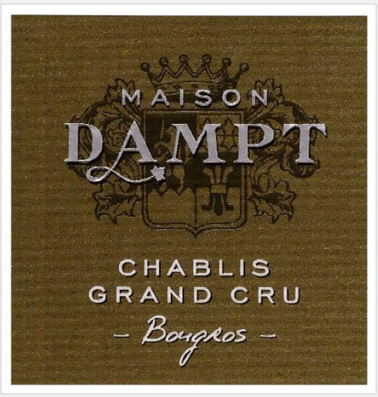 Daniel Dampt Chablis Grand Cru Bougros 2013 Front Label