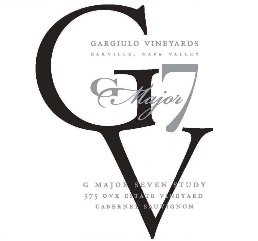 Gargiulo Vineyards 575 OVX G Major 7 Study Cabernet Sauvignon 2012 Front Label