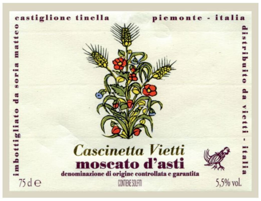 Vietti Moscato d'Asti 2009 Front Label