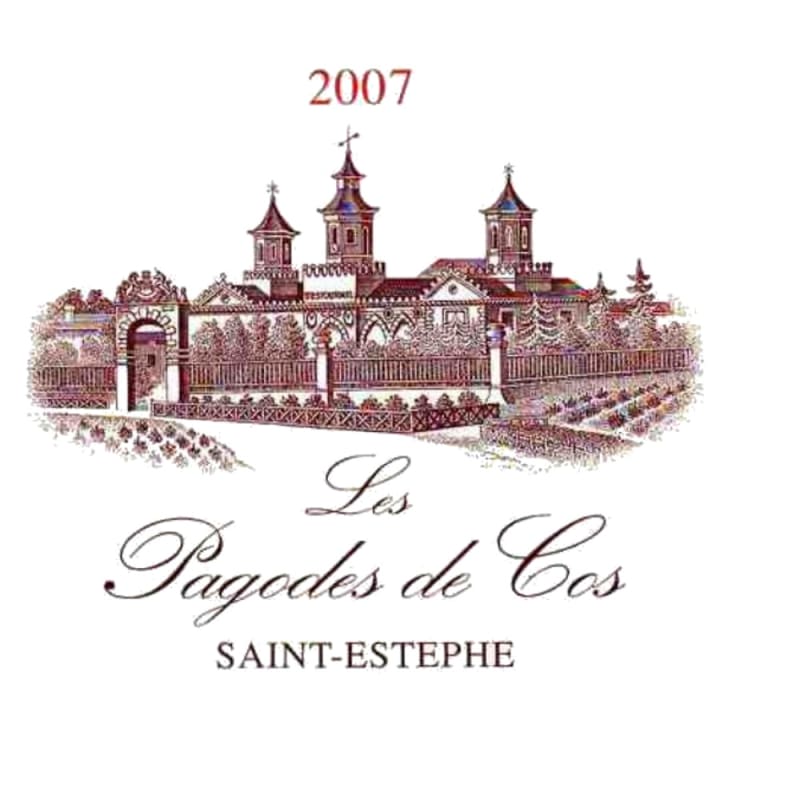 Chateau Cos d'Estournel Pagodes de Cos 2007 Front Label