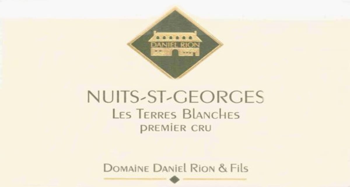 Domaine Daniel Rion & Fils Nuits-Saint-Georges Les Terres Blanches Premier Cru 2003 Front Label