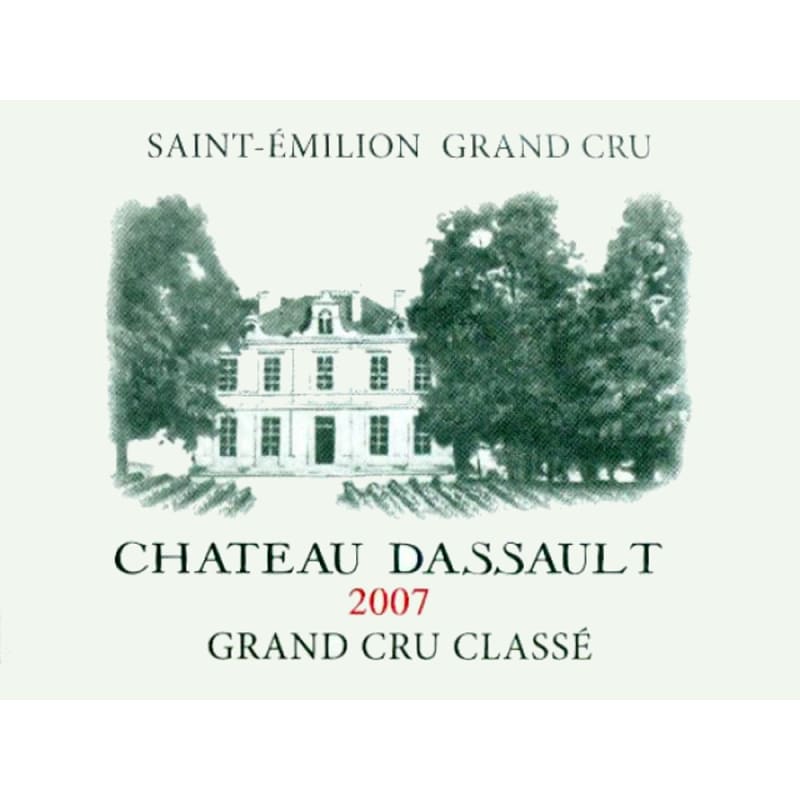 Chateau Dassault 2007 Front Label