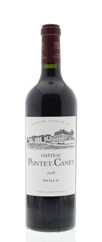 Chateau Pontet-Canet 2008 Front Bottle Shot