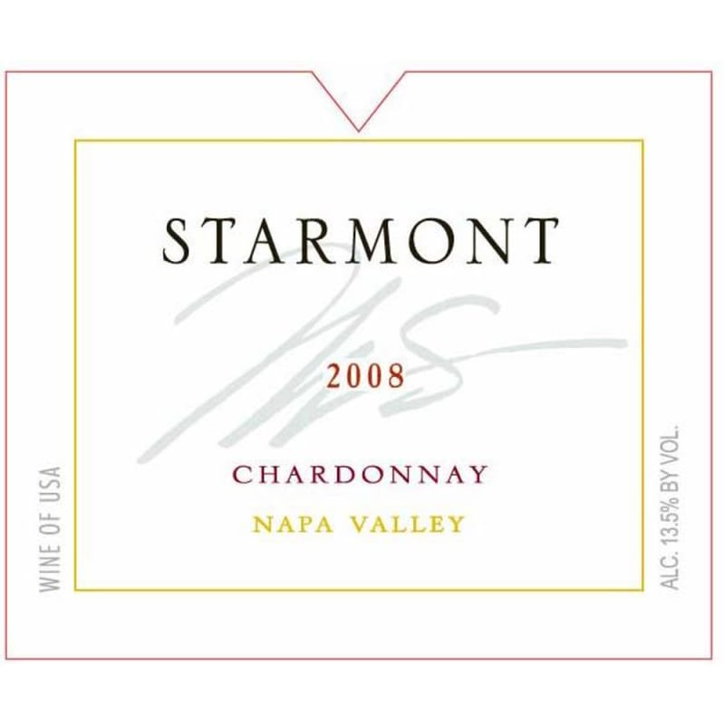 Starmont Chardonnay 2008 Front Label