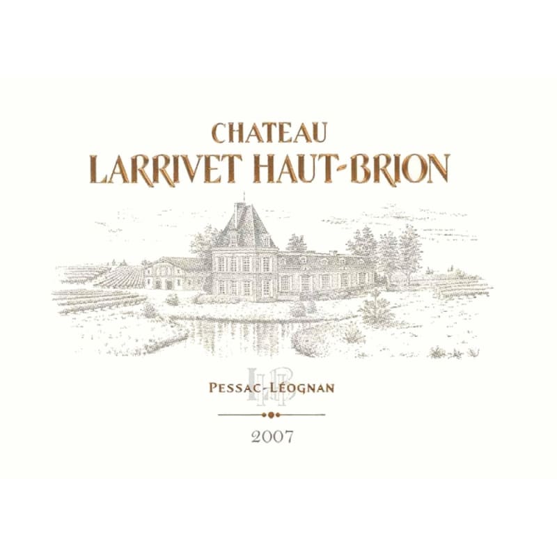 Chateau Larrivet Haut-Brion 2007 Front Label