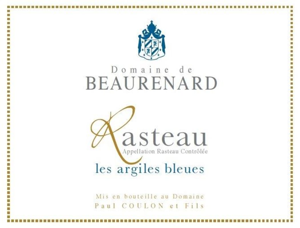 Domaine de Beaurenard Rasteau Les Argiles Bleues 2011 Front Label