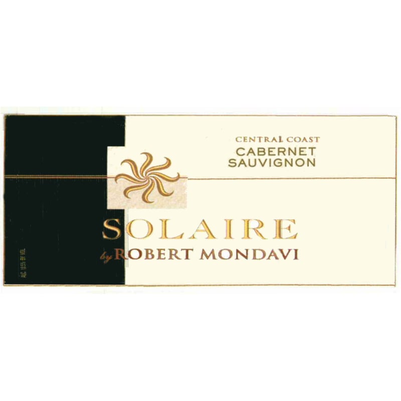 Robert Mondavi Solaire Cabernet Sauvignon 2007 Front Label