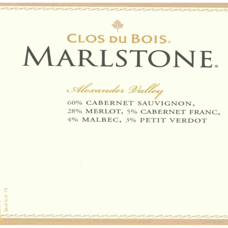 Clos du Bois Marlstone 2005 Front Label