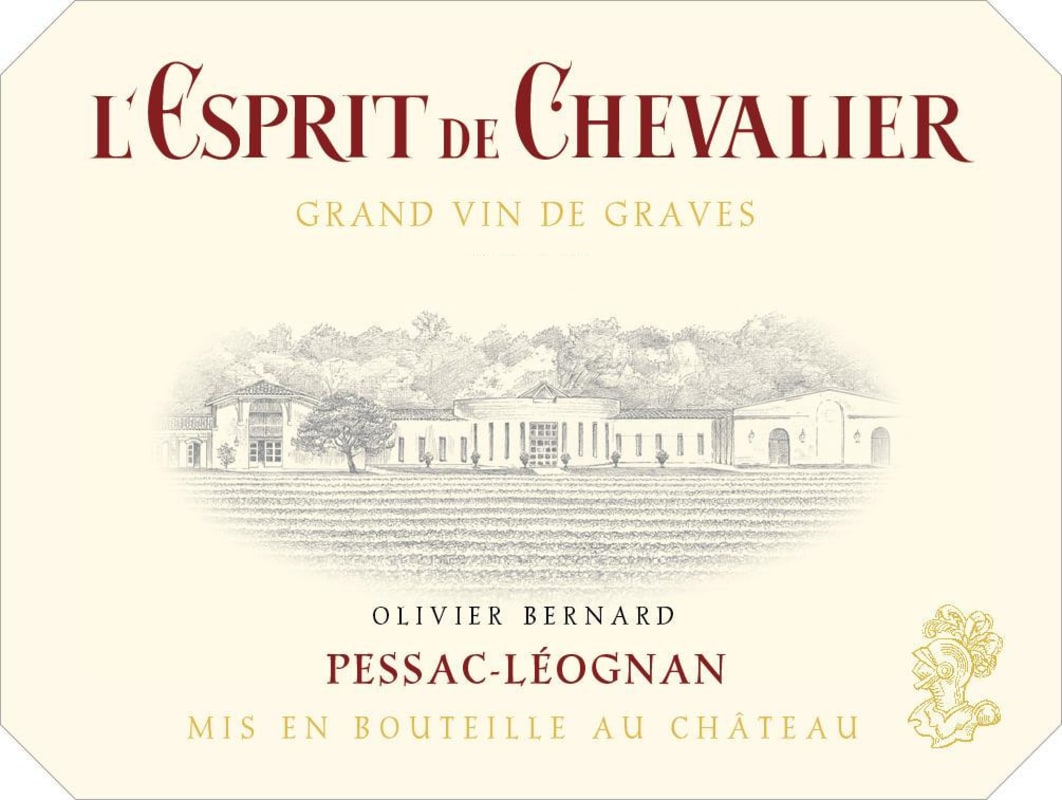 Domaine de Chevalier L'Esprit de Chevalier Blanc 2011 Front Label
