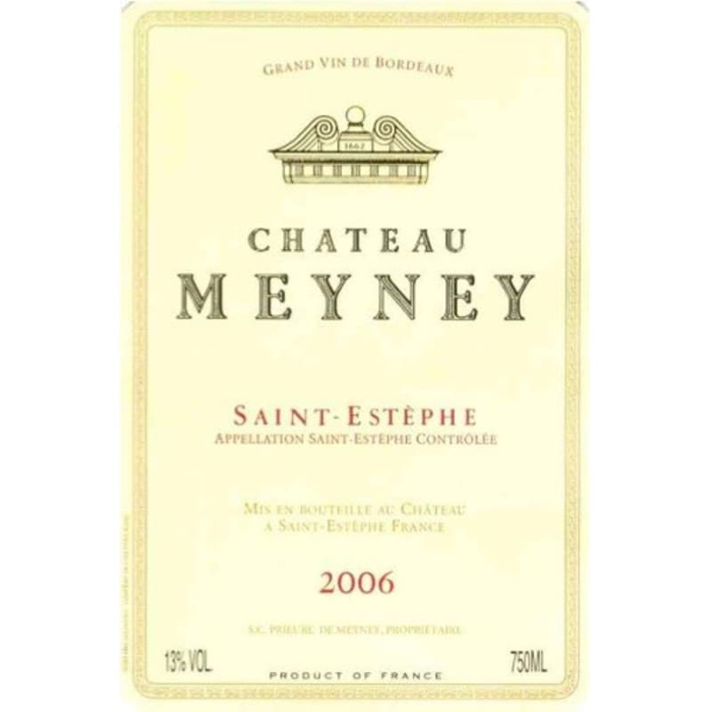 Chateau Meyney 2006 Front Label