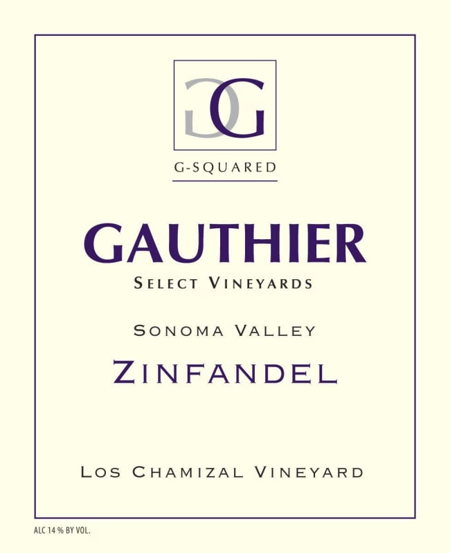 Gauthier Los Chamizal Vineyard Zinfandel 2013 Front Label