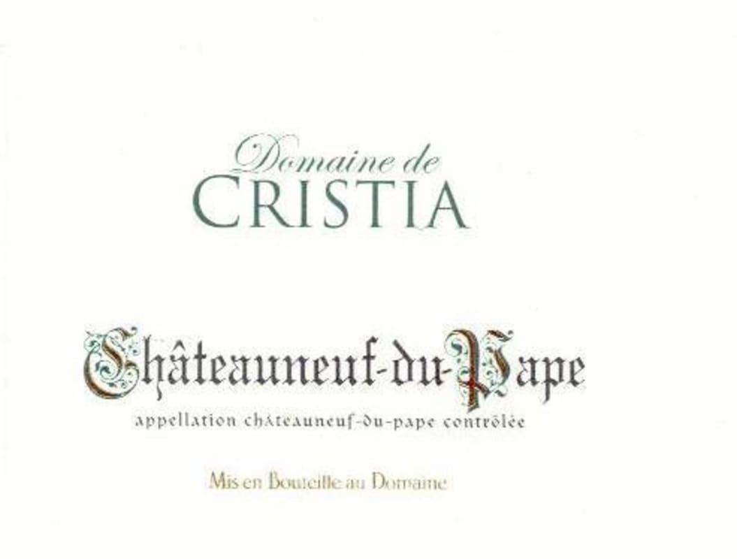 Domaine de Cristia Chateauneuf-du-Pape Blanc 2011 Front Label