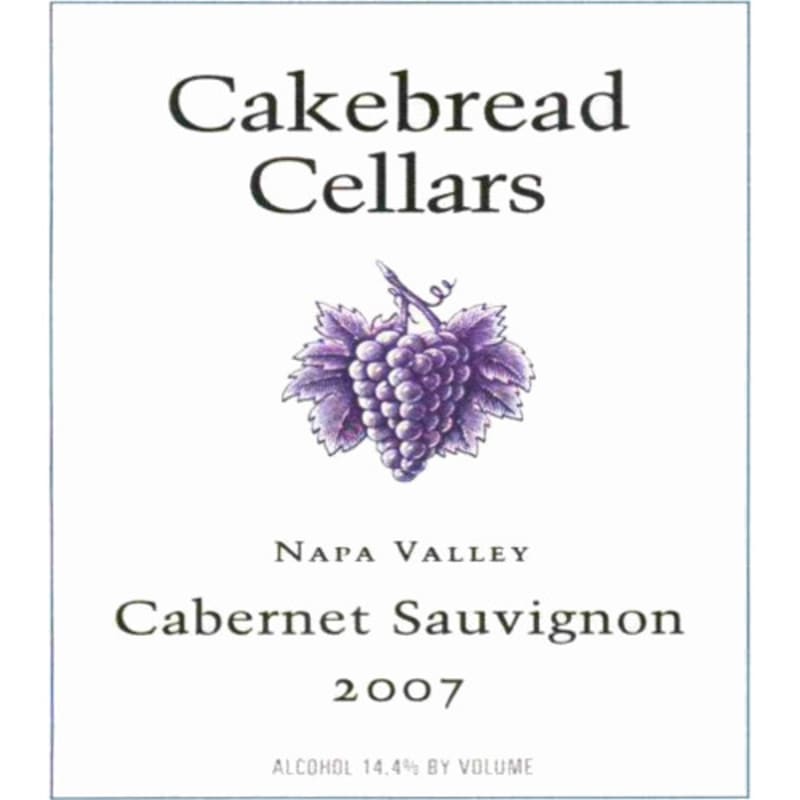 Cakebread Cabernet Sauvignon 2007 Front Label