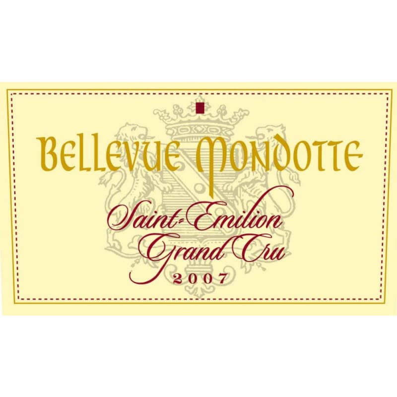 Chateau Bellevue Mondotte 2007 Front Label