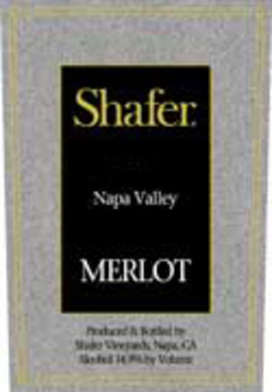Shafer Napa Valley Merlot 2007 Front Label