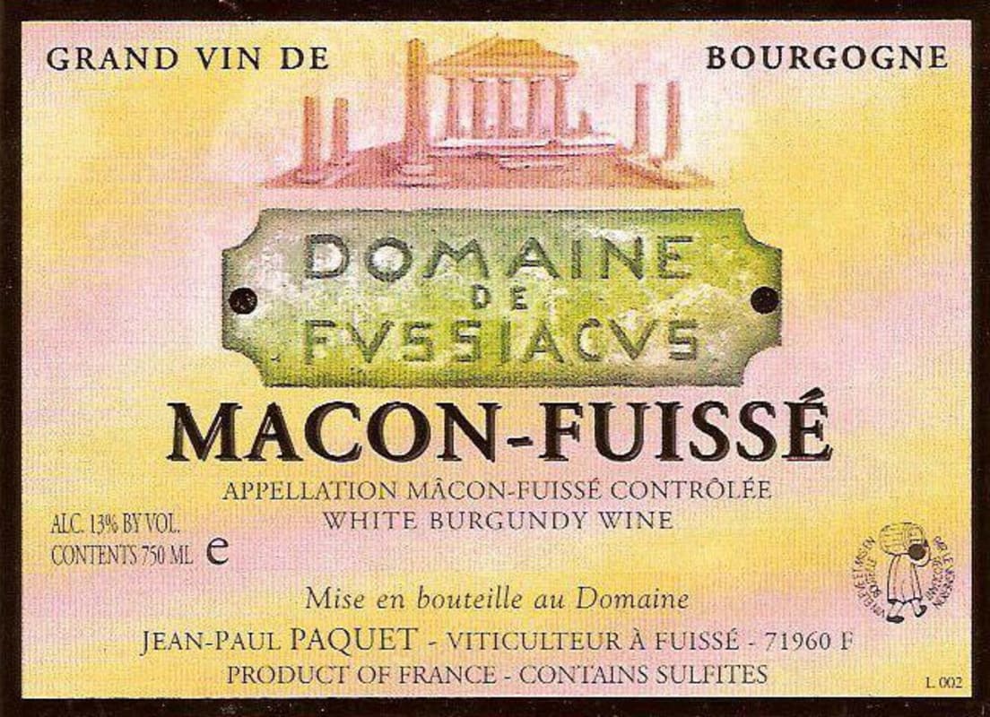 Dom. Fussiacus Macon-Fuisse Blanc 2006 Front Label