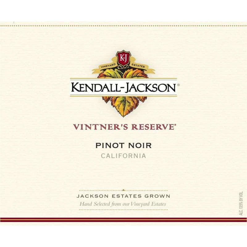 Kendall-Jackson Vintner's Reserve Pinot Noir 2008 Front Label