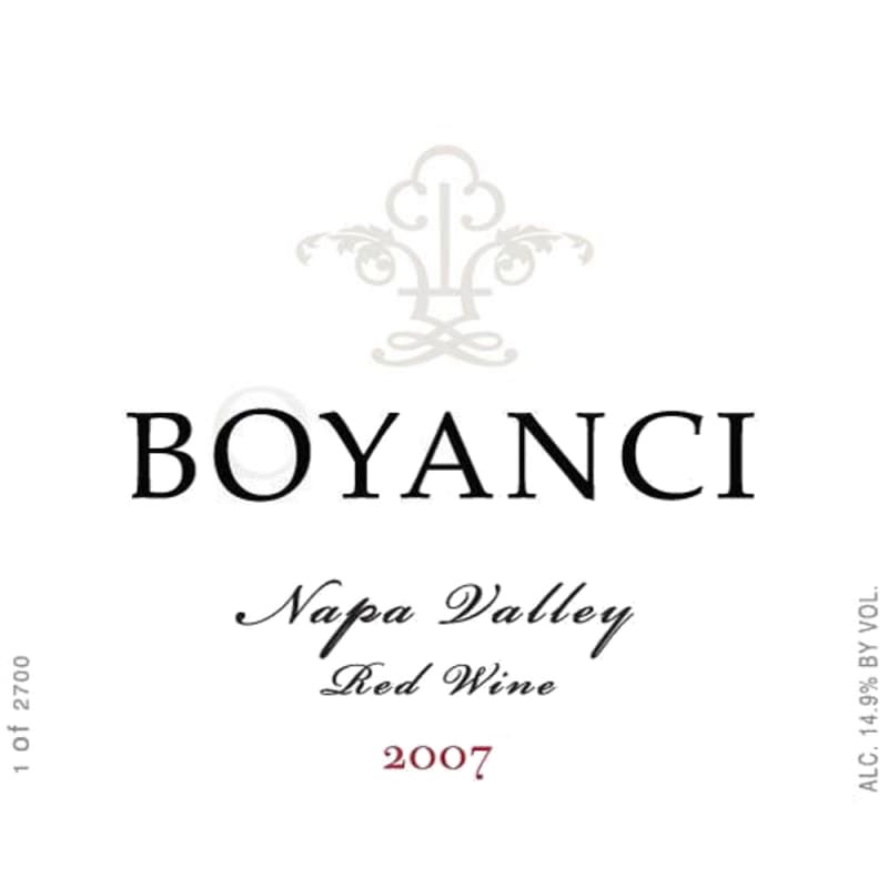 BOYANCI Red 2007 Front Label