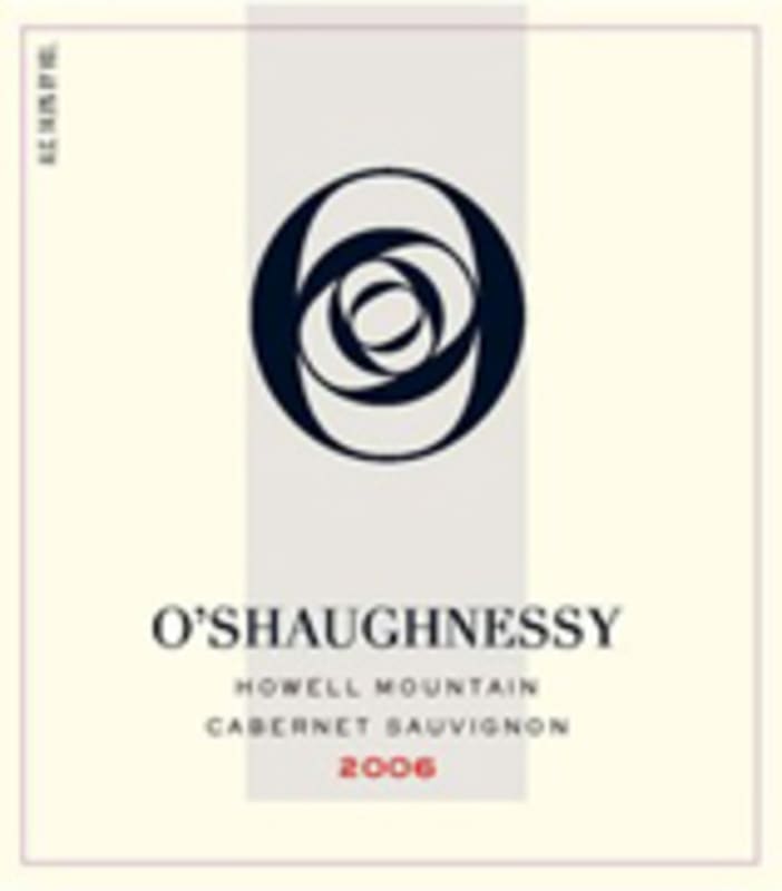 O'Shaughnessy Howell Mountain Cabernet Sauvignon 2006 Front Label