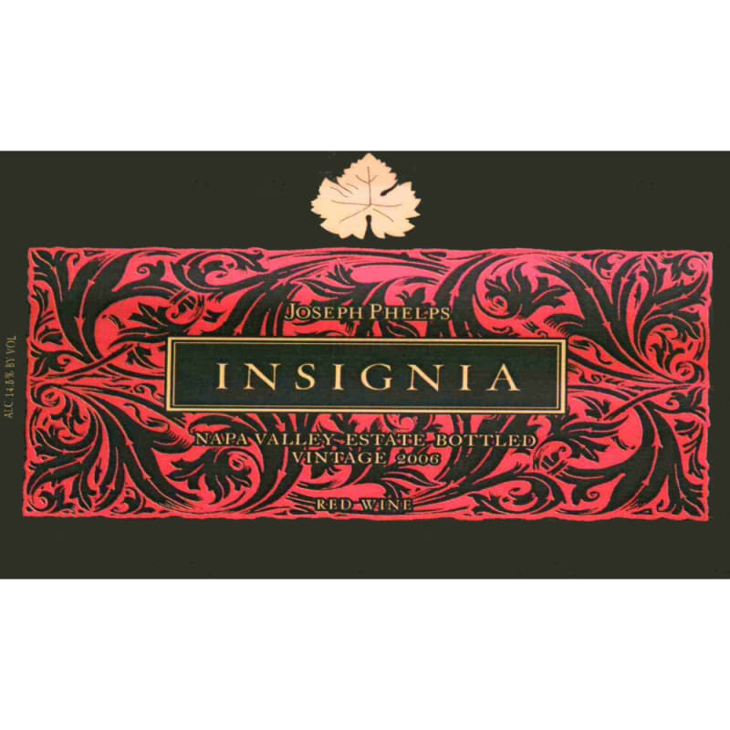 Joseph Phelps Insignia (375ML half-bottle) 2006 Front Label