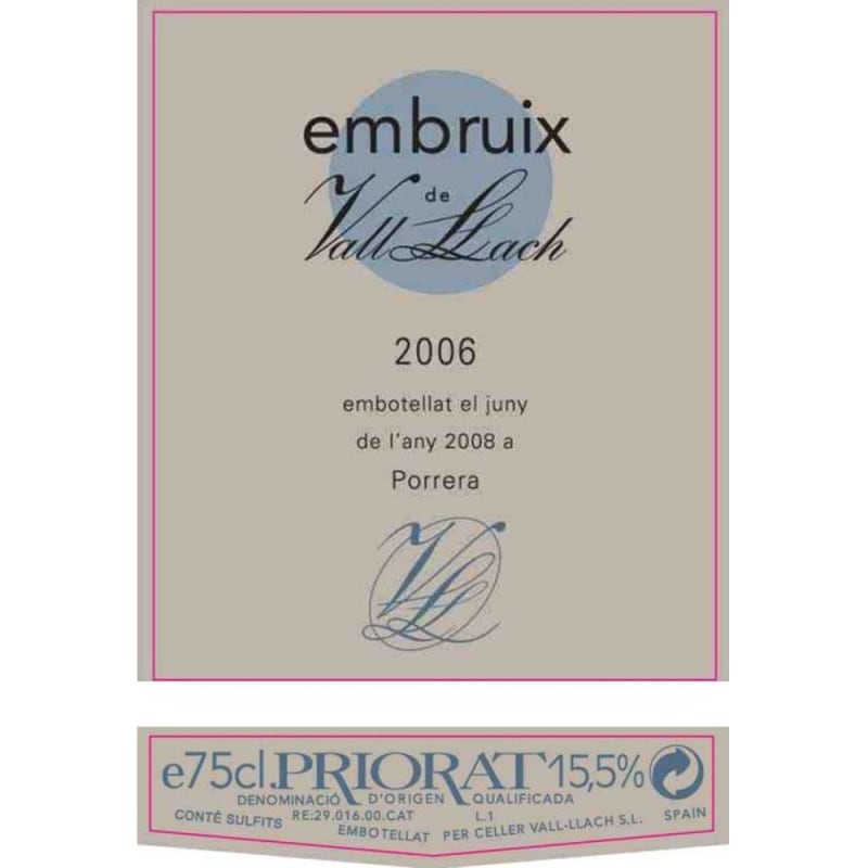 Vall Llach Embruix 2006 Front Label