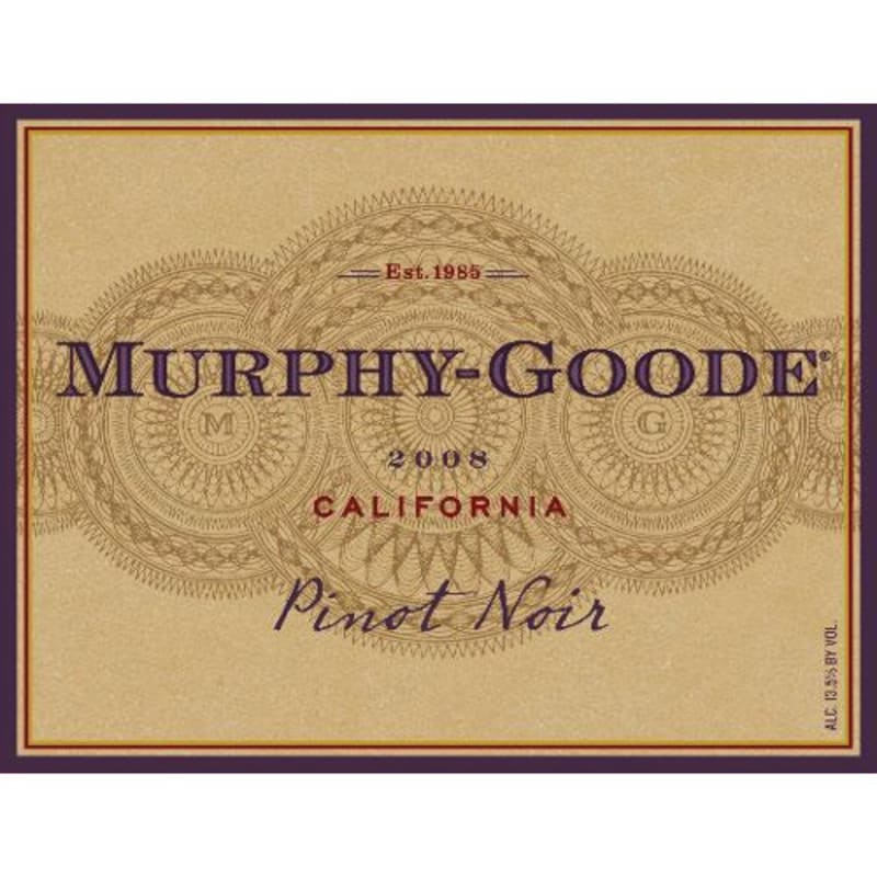 Murphy-Goode California Pinot Noir 2008 Front Label