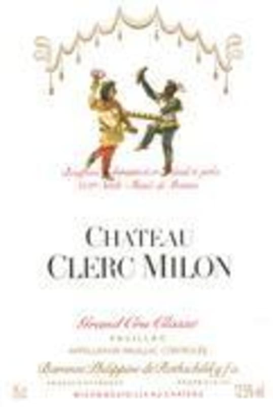 Chateau Clerc Milon 1996 Front Label